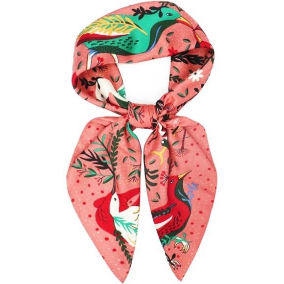 Square Satin Head Scarf - 015 - Picture 3 of 6